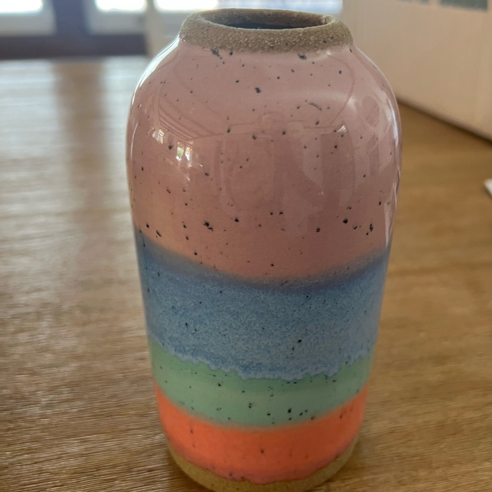 Colorful bud vase